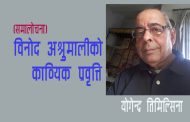 विनोद अश्रुमालीको काव्यिक प्रवृत्ति - योगेन्द्र तिमिल्सिना
